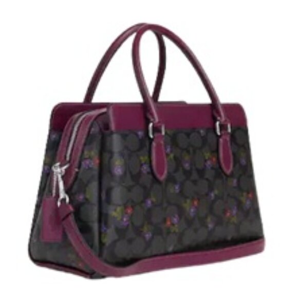 Coach Darci Carryall Signature Canvas Country Floral Print 4 Piece Set July 2023 - Picture 3 of 16